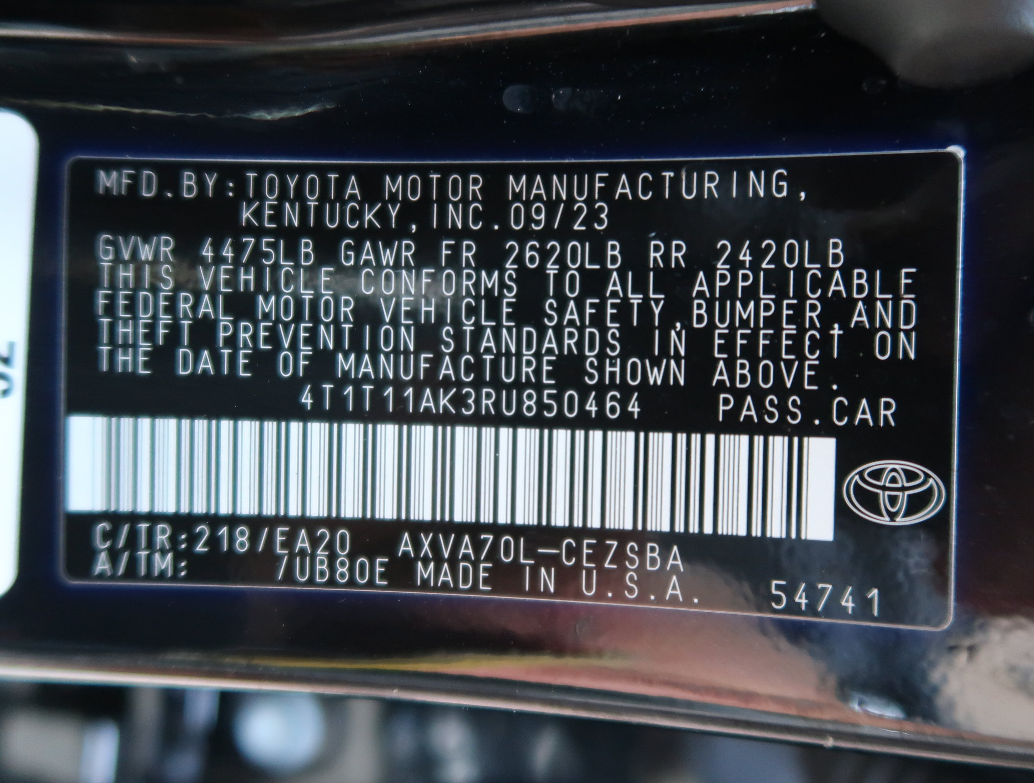 Used 2024 Toyota Camry SE w/ Convenience Package FWD image 46