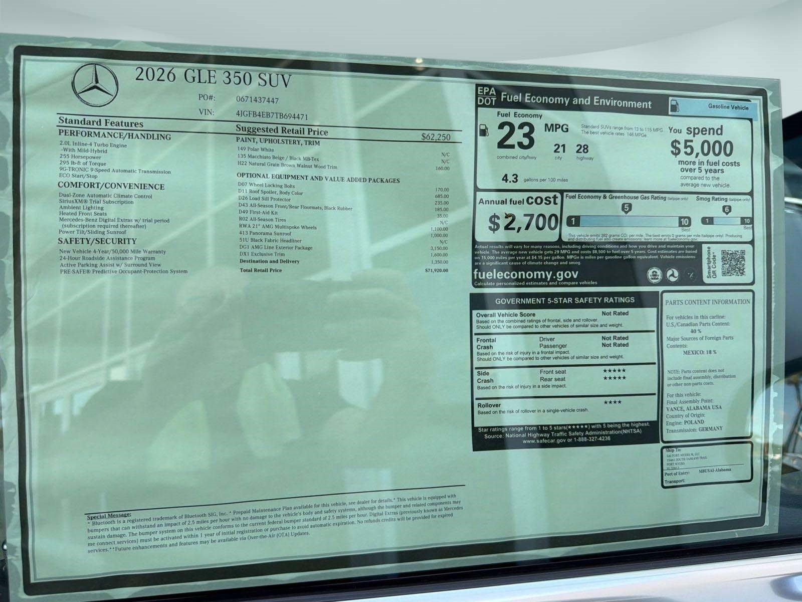 Used 2026 Mercedes-Benz GLE 350 4MATIC image 36