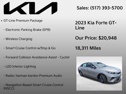 Used 2023 Kia Forte GT-Line w/ GT-Line Premium Package FWD image 7