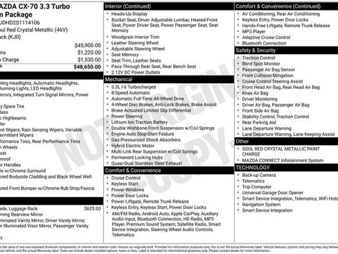 New 2025 MAZDA CX-70 3.3 Turbo w/ Premium Package image 34