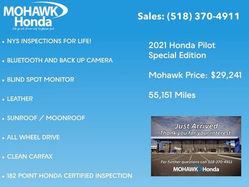 Certified 2021 Honda Pilot Special Edition image 4