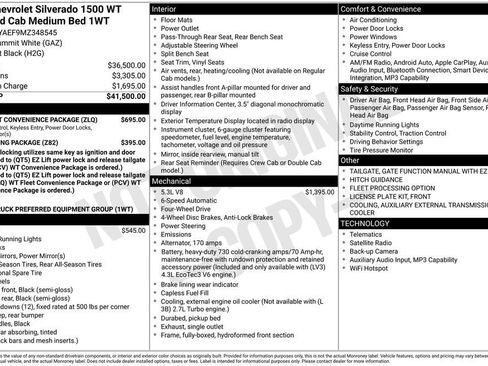 Used 2021 Chevrolet Silverado 1500 W/T w/ WT Fleet Convenience Package image 3