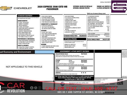 Used 2020 Chevrolet Express 3500 LS RWD image 27