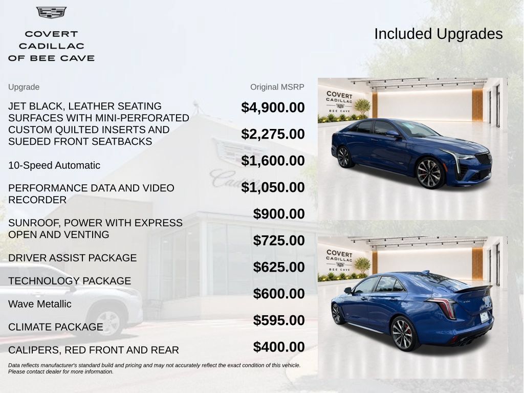 Used 2022 Cadillac CT4 V Blackwing w/ Driver Assist Package RWD image 8