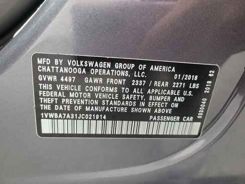 Used 2018 Volkswagen Passat 2.0T SE image 33