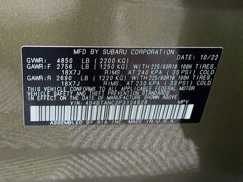 Certified 2023 Subaru Outback Limited image 37