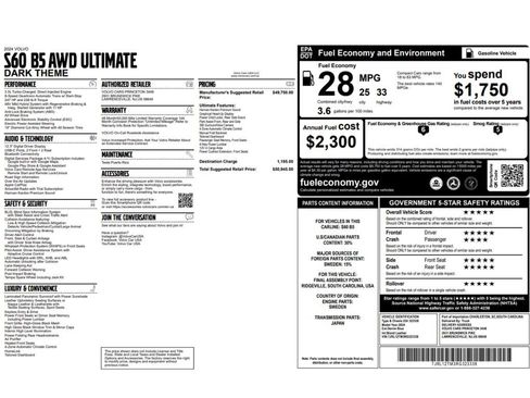 Used 2024 Volvo S60 B5 Ultimate image 2