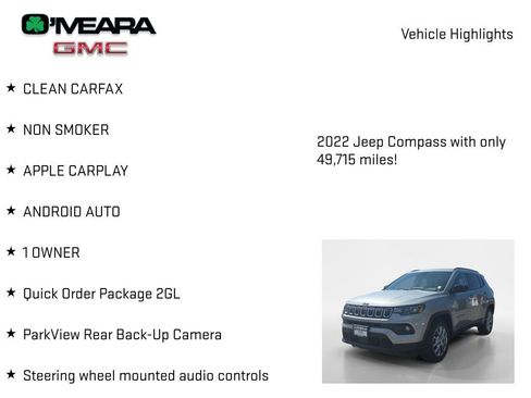 Used 2022 Jeep Compass Latitude AWD/4WD image 7