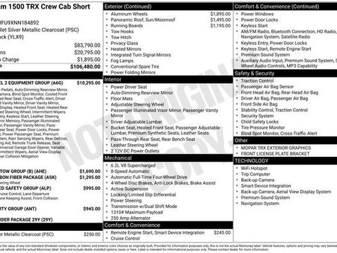 Used 2022 RAM 1500 TRX w/ TRX Level 2 Equipment Group image 19