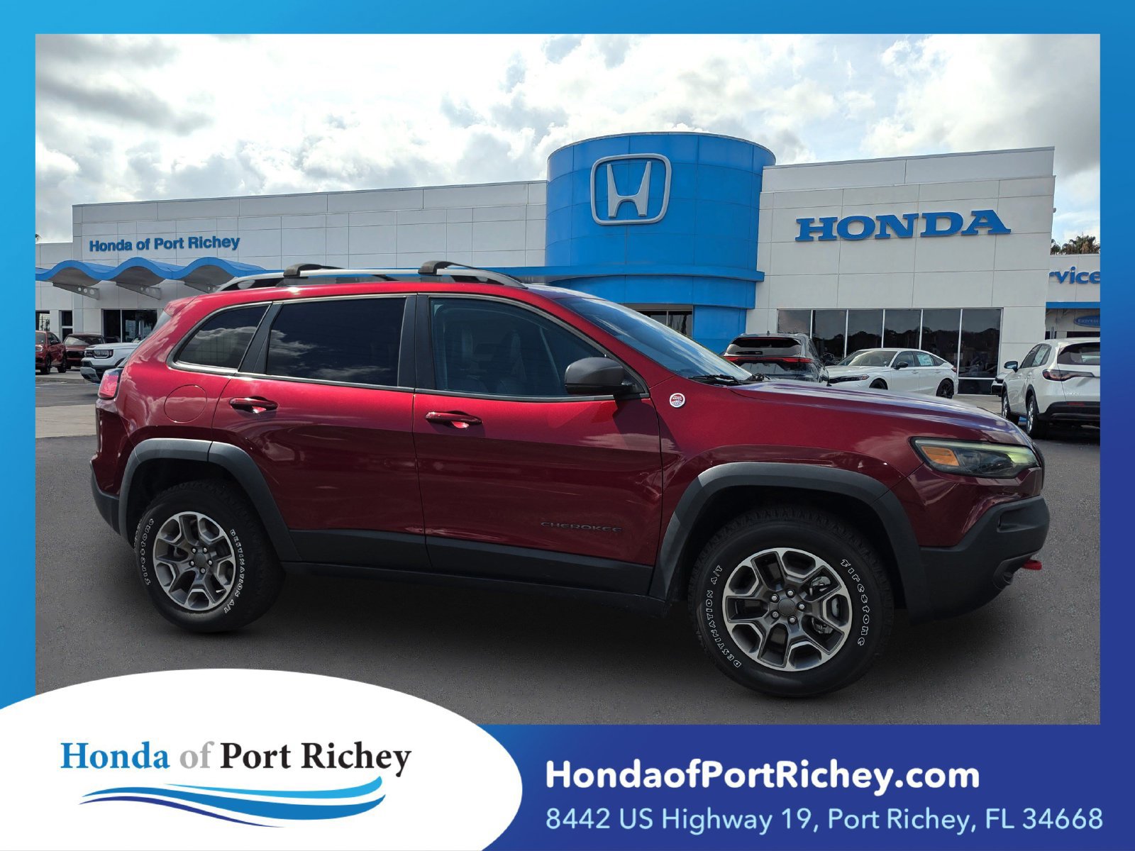 Used 2021 Jeep Cherokee Trailhawk w/ Sun, Sound & Nav Group AWD/4WD image 1