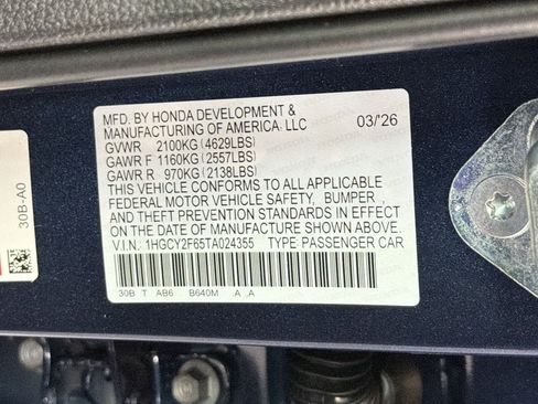 New 2026 Honda Accord EX-L image 21