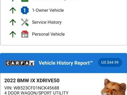 Used 2022 BMW iX xDrive50 w/ Premium Package image 5