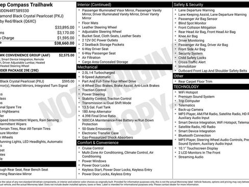Used 2024 Jeep Compass Trailhawk w/ Trailhawk Convenience Group AWD/4WD image 31