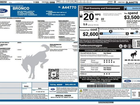 Used 2025 Ford Bronco Big Bend AWD/4WD image 3