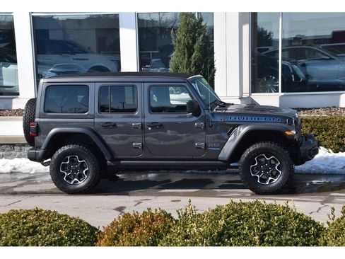 Used 2022 Jeep Wrangler Unlimited Rubicon 4xe w/ Steel Bumper Group image 3