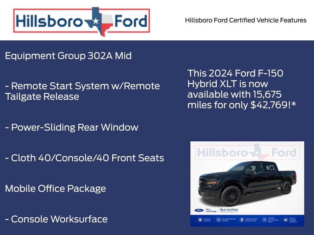 Certified 2024 Ford F150 XLT w/ Equipment Group 302A MID AWD/4WD image 17