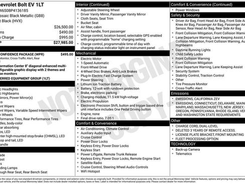 Used 2023 Chevrolet Bolt LT w/ Driver Confidence Package image 15