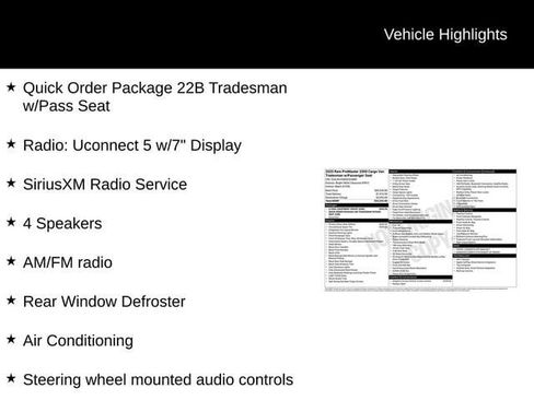Used 2025 RAM ProMaster 2500 w/ U-Haul Equipment Group FWD image 4