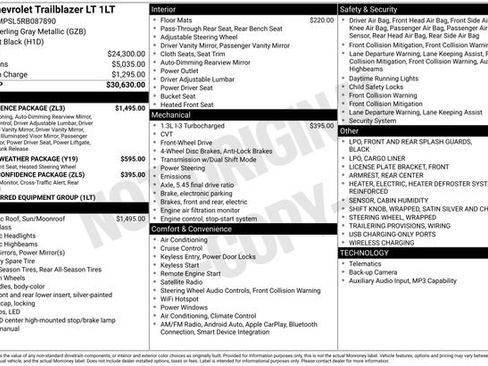 Used 2024 Chevrolet TrailBlazer LT w/ Convenience Package image 36