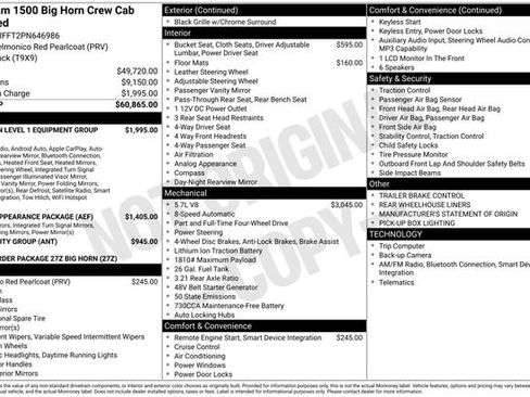 Certified 2023 RAM 1500 Big Horn AWD/4WD image 32