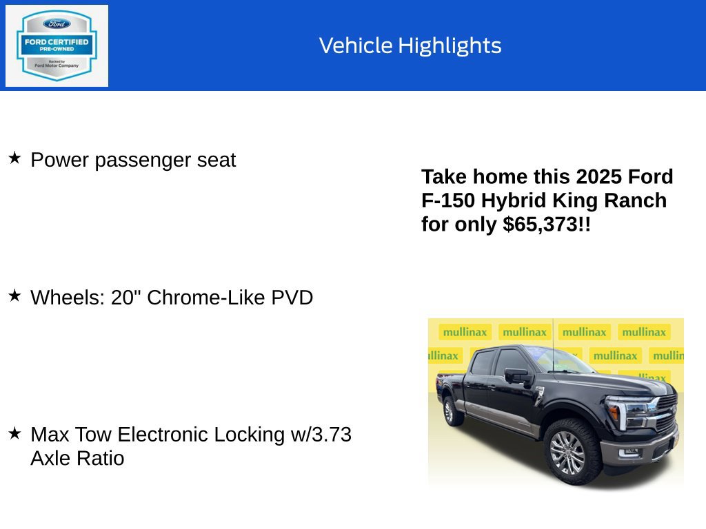 Certified 2025 Ford F150 King Ranch w/ FX4 Off-Road Package AWD/4WD image 20