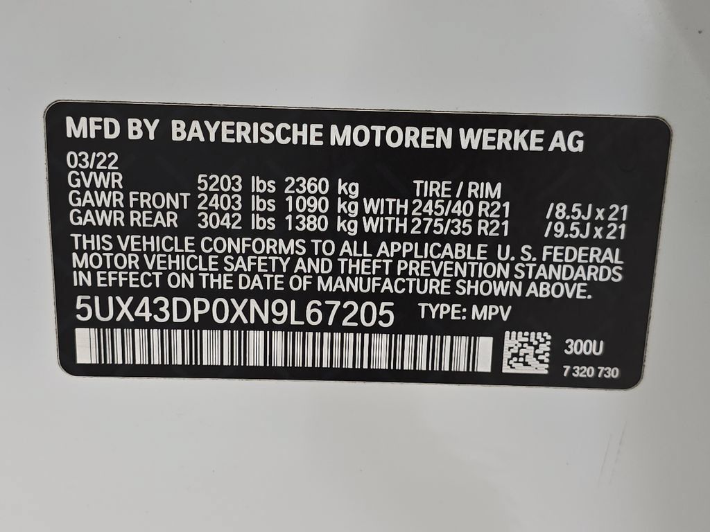 Certified 2022 BMW X3 sDrive30i w/ Convenience Package RWD image 31
