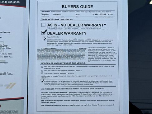 Used 2024 Chrysler Pacifica Pinnacle image 28