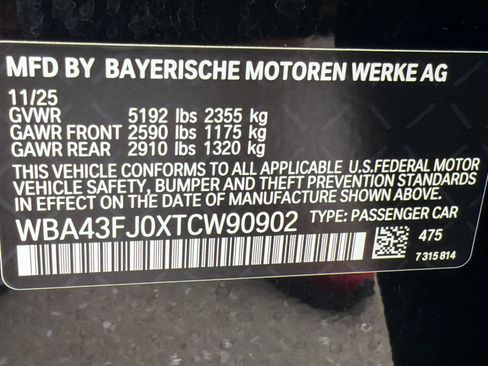 Used 2026 BMW 530i w/ M Sport Package RWD image 25
