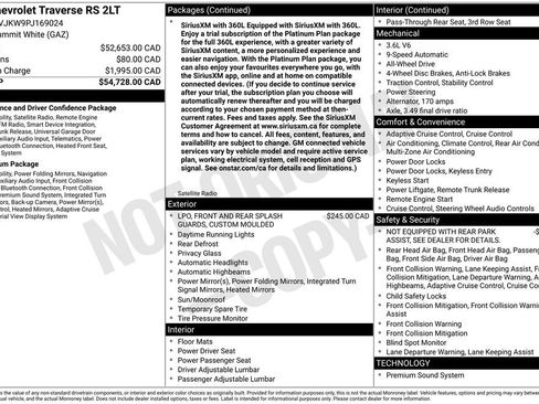 Used 2023 Chevrolet Traverse RS AWD/4WD image 33