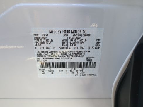 Certified 2024 Ford Edge SE AWD/4WD image 26