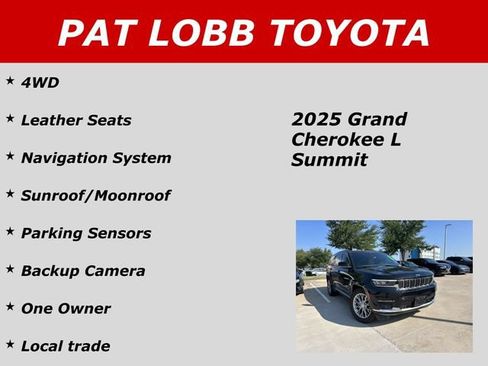 Used 2025 Jeep Grand Cherokee L Summit AWD/4WD image 29