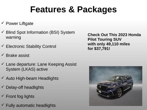 Certified 2023 Honda Pilot Touring image 20