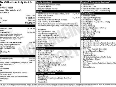 Used 2023 BMW X3 xDrive30i w/ M Sport Package AWD/4WD image 9