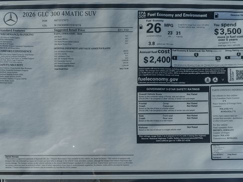 New 2026 Mercedes-Benz GLC 300 4MATIC image 36