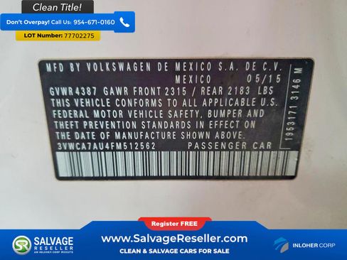 Used 2015 Volkswagen Golf TDI S image 17