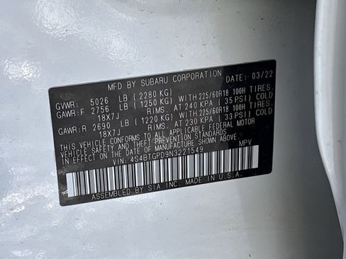 Used 2022 Subaru Outback Touring XT image 32