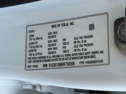 Used 2024 Tesla Model 3 Long Range AWD/4WD image 50
