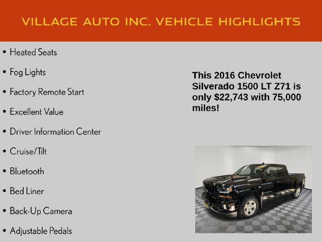 Used 2016 Chevrolet Silverado 1500 LT w/ All Star Edition AWD/4WD image 14