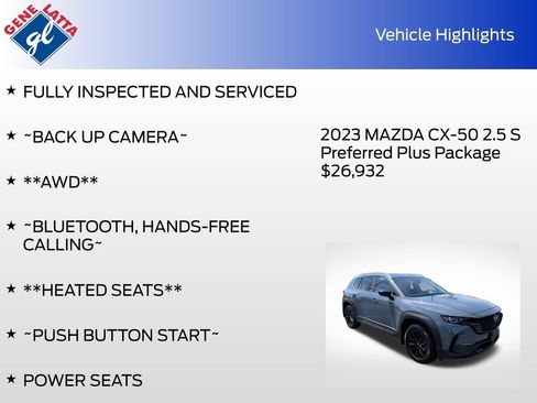 Used 2023 MAZDA CX-50 2.5 S w/ Cargo Package AWD/4WD image 33