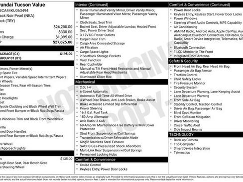 Used 2019 Hyundai Tucson Value w/ Cargo Package image 2