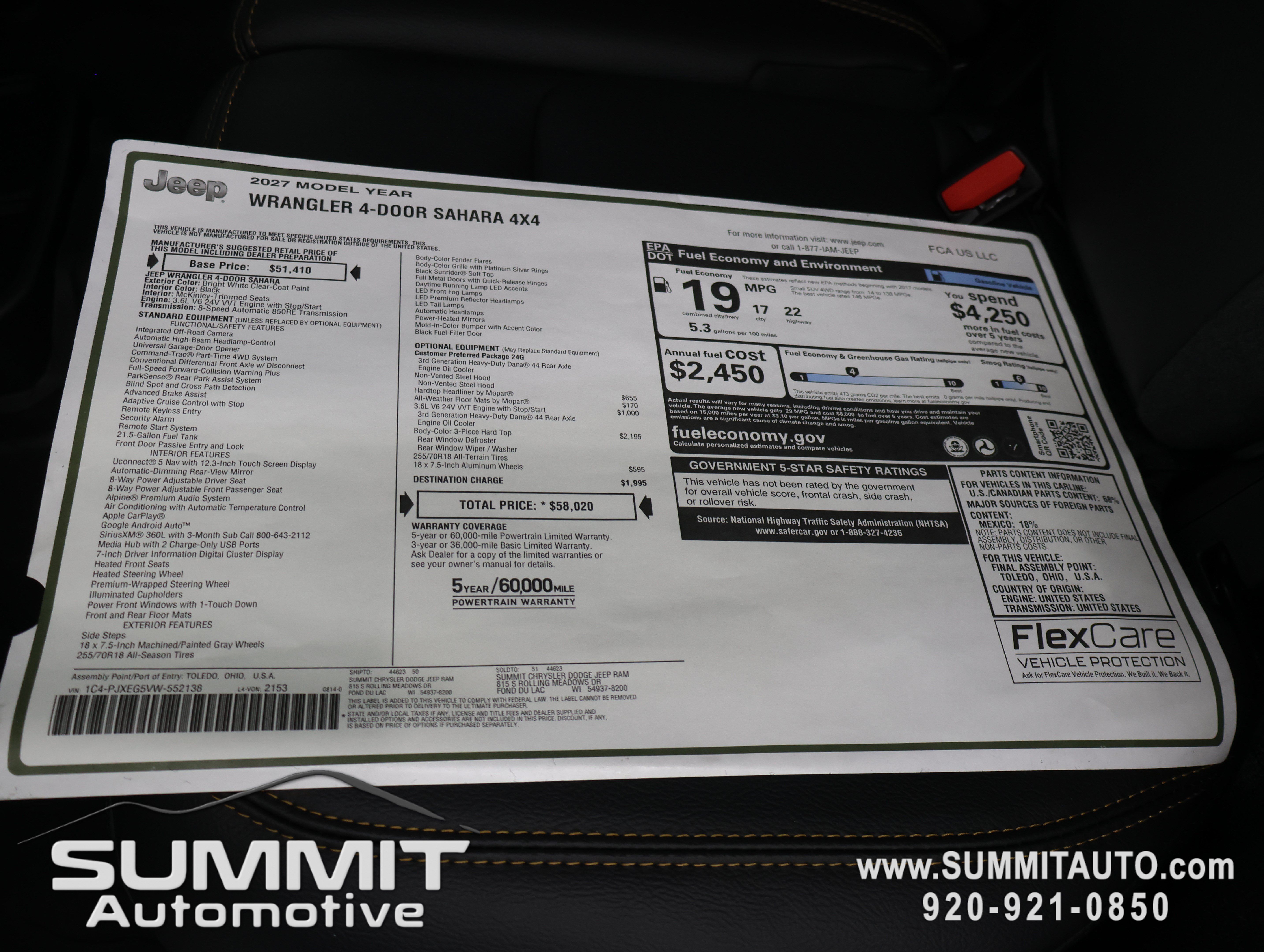 New 2027 Jeep Wrangler Unlimited Sahara AWD/4WD image 37