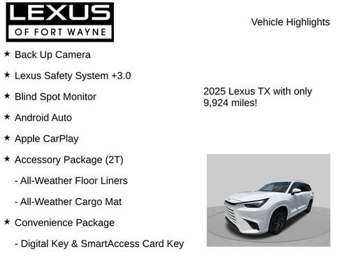 Used 2025 Lexus TX 350 AWD w/ Technology Package image 8