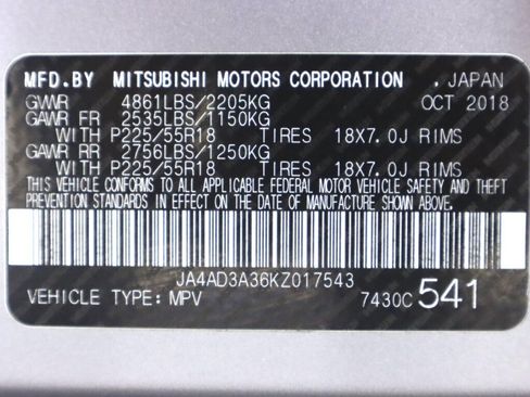 Used 2019 Mitsubishi Outlander SEL FWD image 45