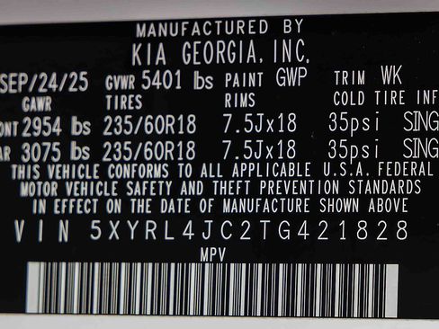 Certified 2026 Kia Sorento S w/ S Panoramic Sunroof Package FWD image 29