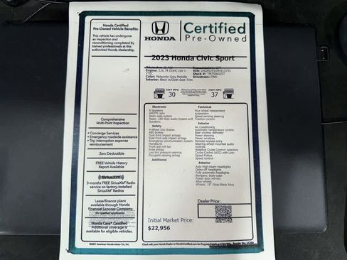 Used 2023 Honda Civic Sport image 13