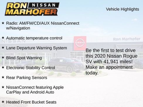 Used 2020 Nissan Rogue SV FWD image 2