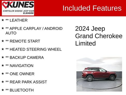 Used 2024 Jeep Grand Cherokee Limited AWD/4WD image 3