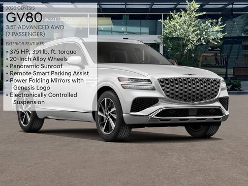 New 2026 Genesis GV80 3.5T Advanced image 3