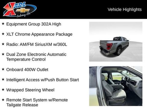 Used 2023 Ford F150 XLT w/ Equipment Group 302A High AWD/4WD image 2