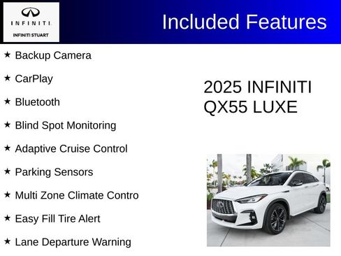 Certified 2025 INFINITI QX55 Luxe w/ Cargo Package AWD/4WD image 3